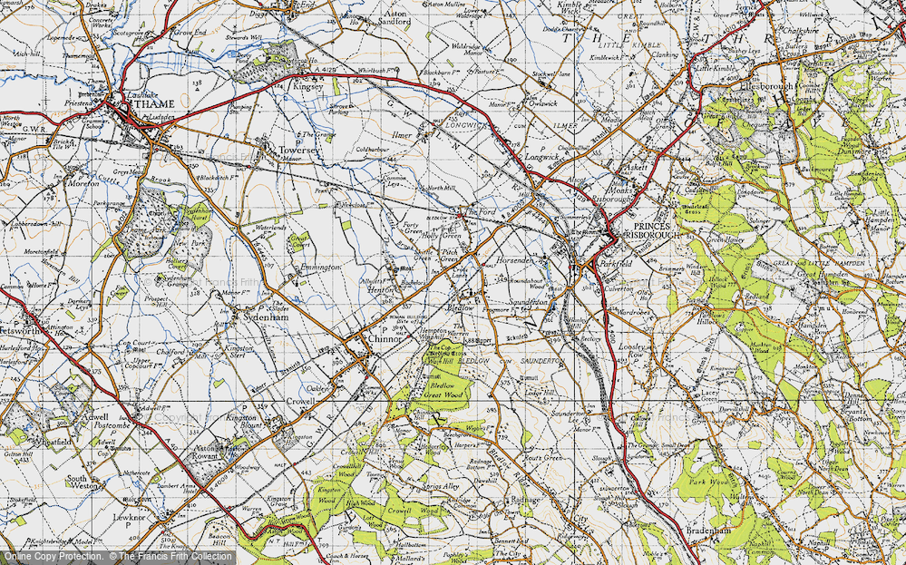 Historic Ordnance Survey Map of Bledlow, 1947