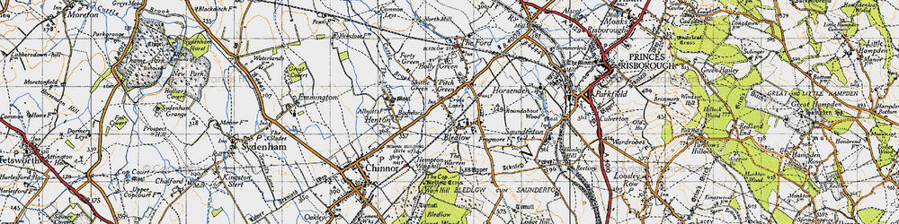 Old map of Bledlow in 1947