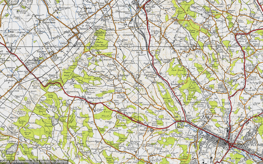 Old Map of Bledlow Ridge, 1947 in 1947