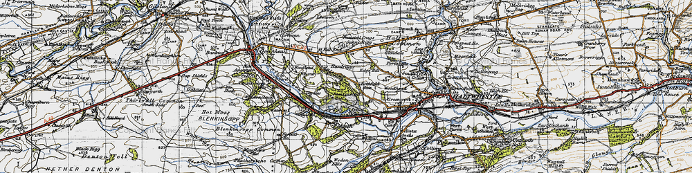 Old map of Wrytree in 1947