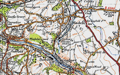 Old map of Blists Hill in 1946