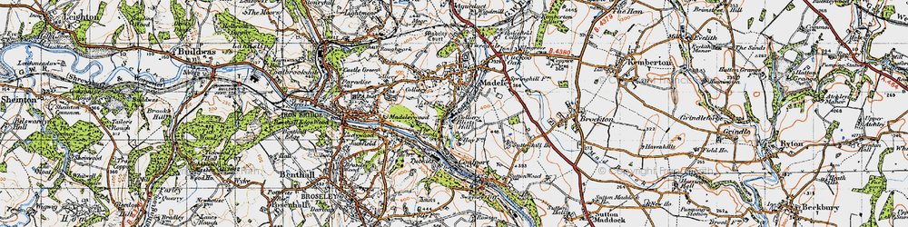 Old map of Blists Hill in 1946