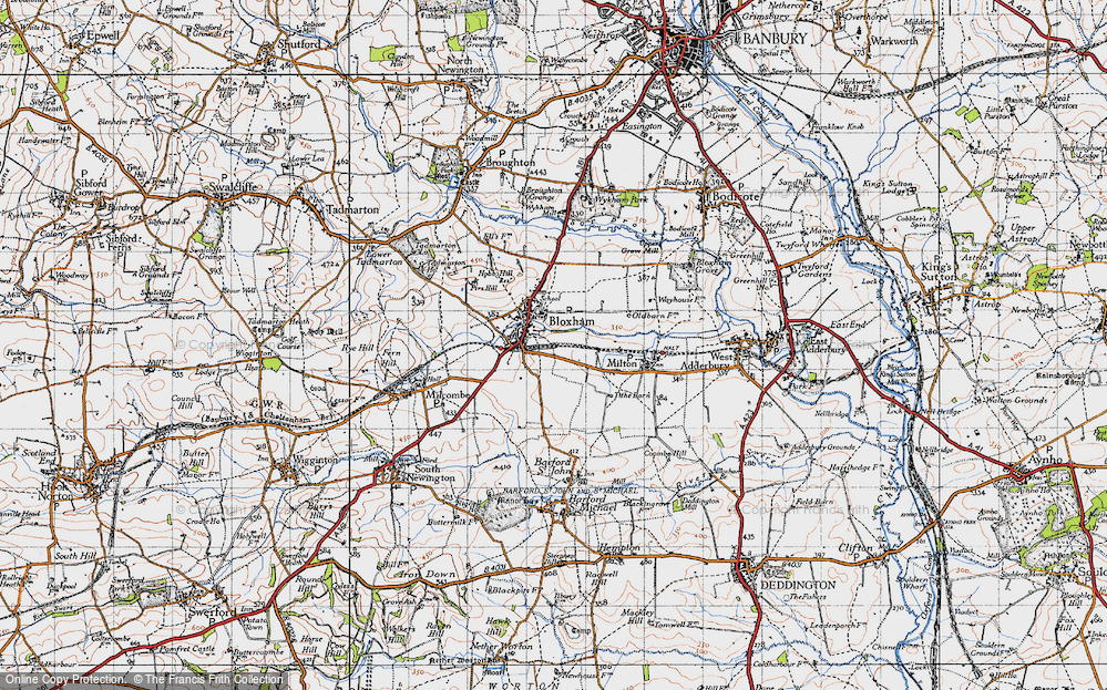 Old Map of Bloxham, 1946 in 1946
