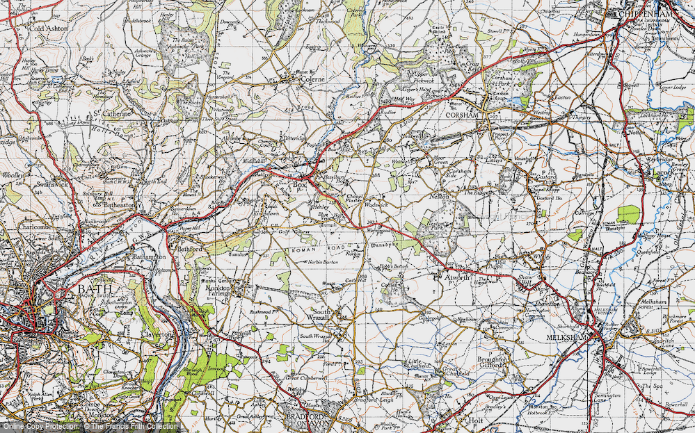 Old Map of Blue Vein, 1946 in 1946