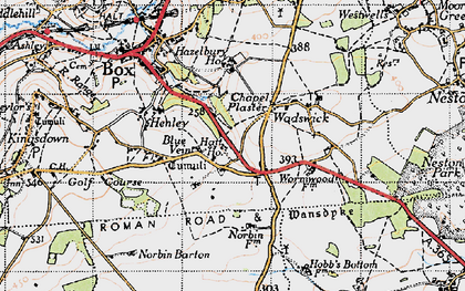 Old map of Blue Vein in 1946