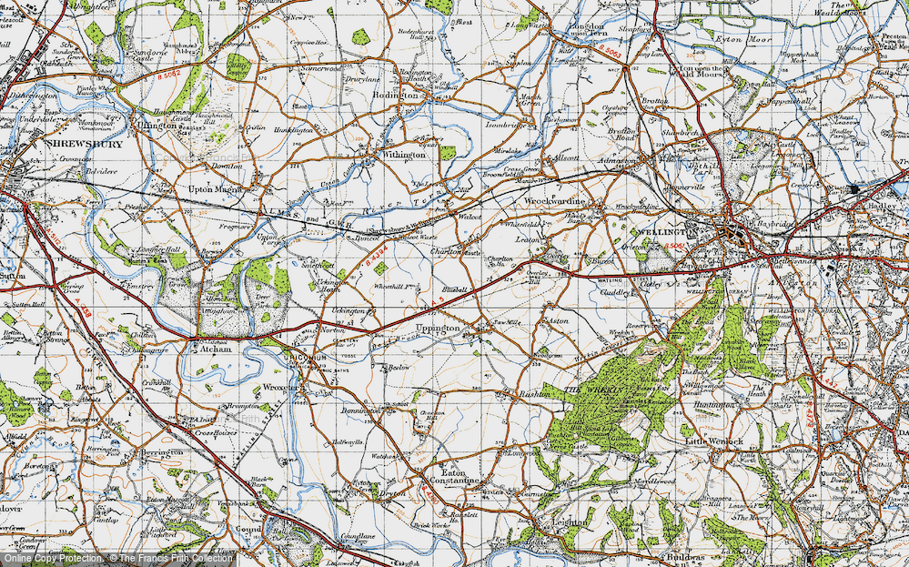 Old Map of Bluebell, 1947 in 1947