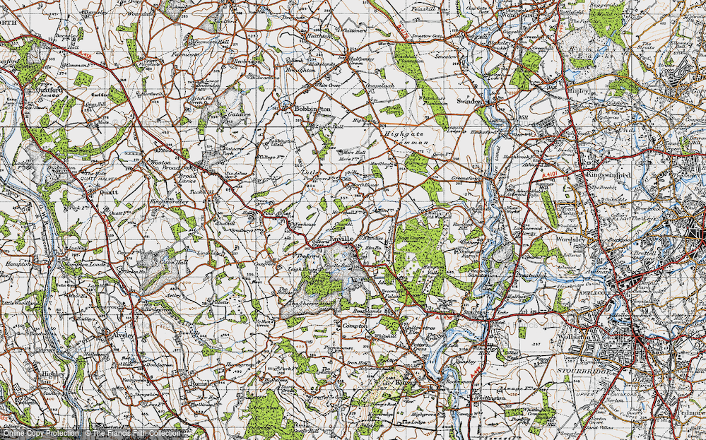 Old Map of Blundies, 1946 in 1946