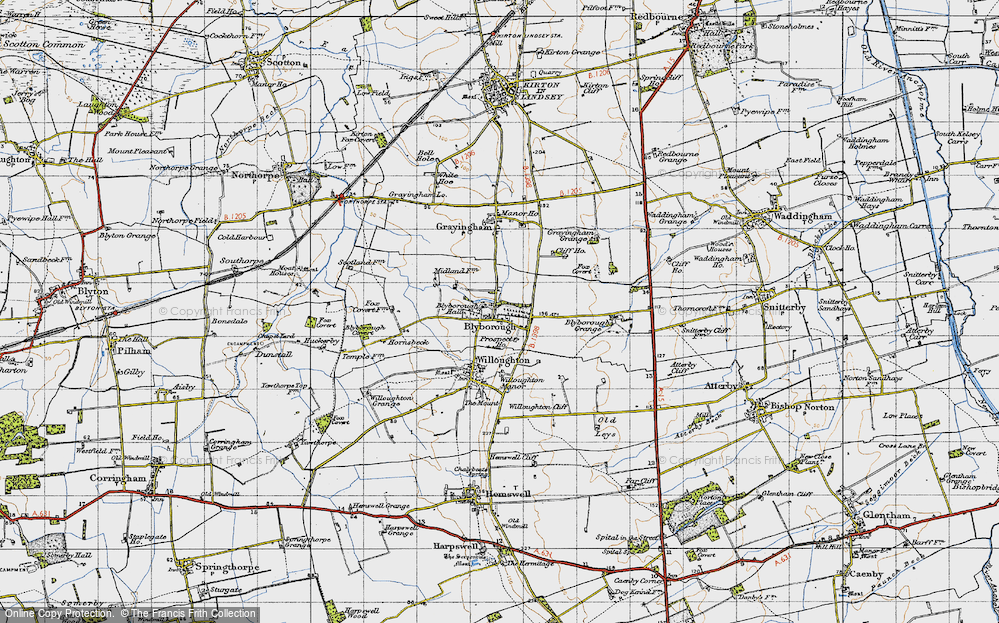 Old Map of Blyborough, 1947 in 1947