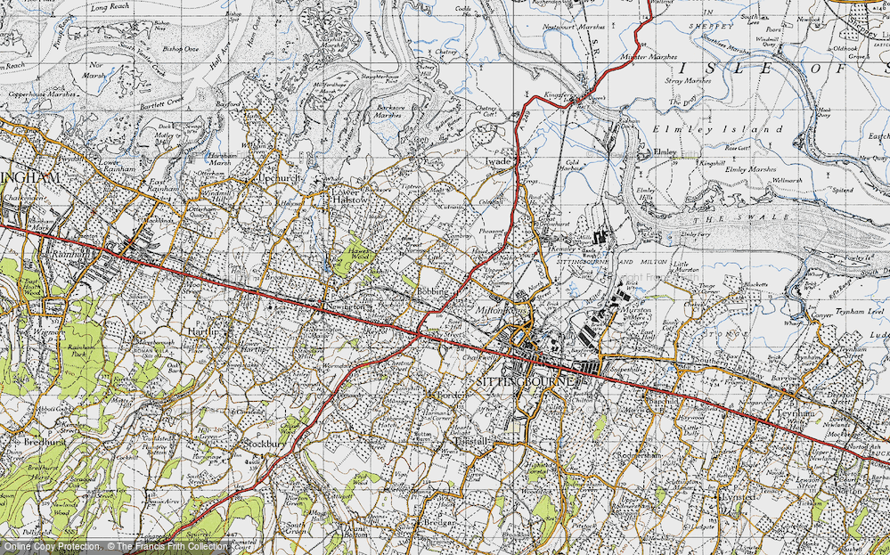 Old Map of Bobbing, 1946 in 1946