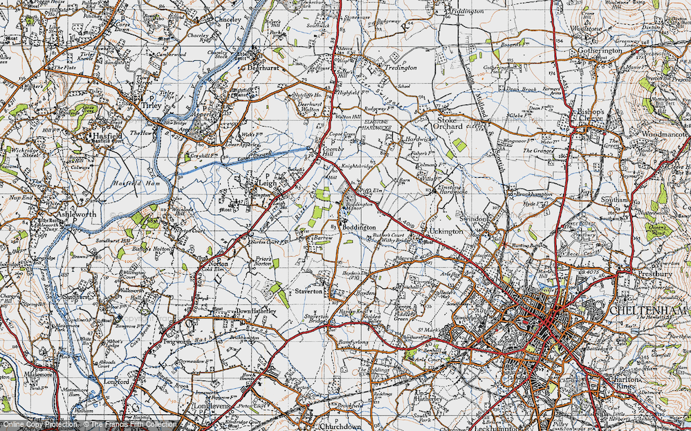 Old Map of Boddington, 1946 in 1946