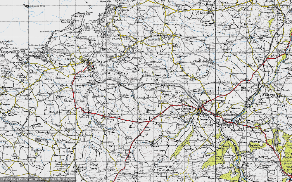 Old Map of Bodellick, 1946 in 1946