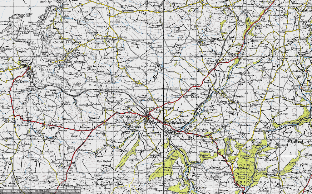 Old Map of Bodieve, 1946 in 1946
