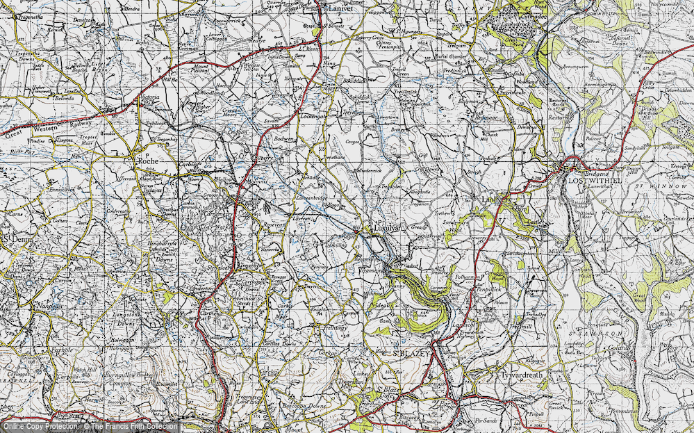 Old Map of Bodiggo, 1946 in 1946