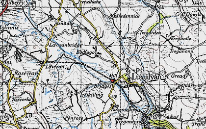 Old map of Bodiggo in 1946