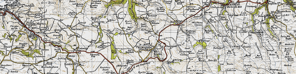 Old map of Bodley in 1946