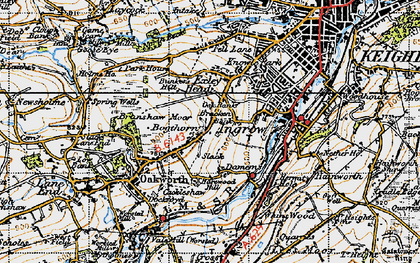 Old map of Bogthorn in 1947