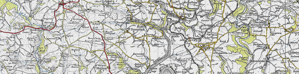 Old map of Bohetherick in 1946