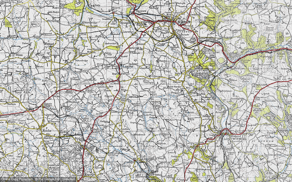 Old Map of Bokiddick, 1946 in 1946