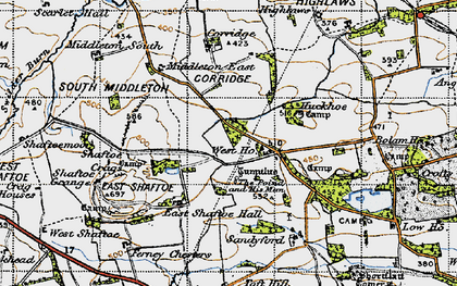 Old map of Bolam West Houses in 1947