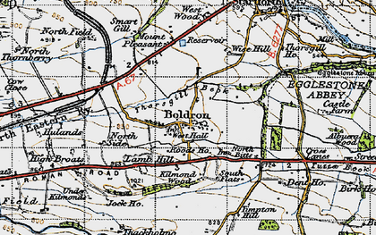 Old map of Birk Ho in 1947