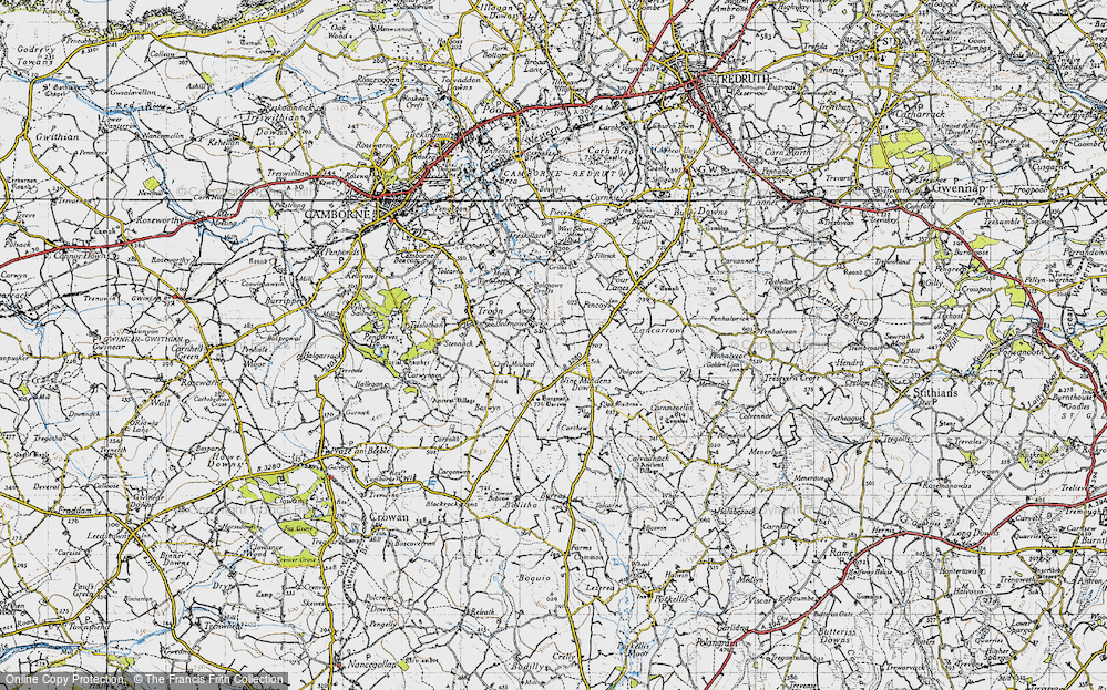 Old Map of Bolenowe, 1946 in 1946