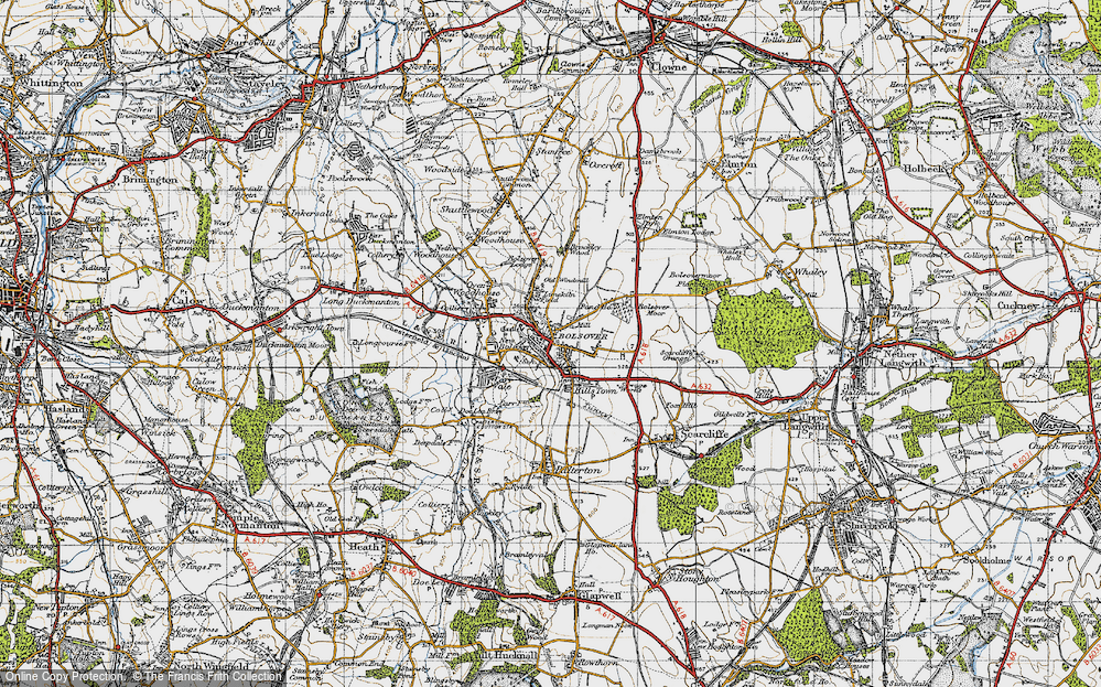 Old Map of Bolsover, 1947 in 1947