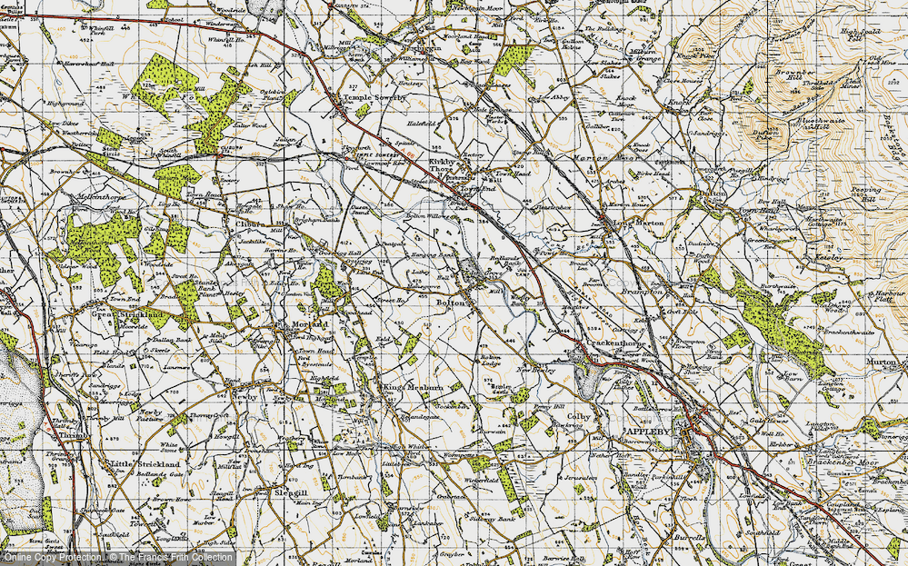 Old Map of Bolton, 1947 in 1947