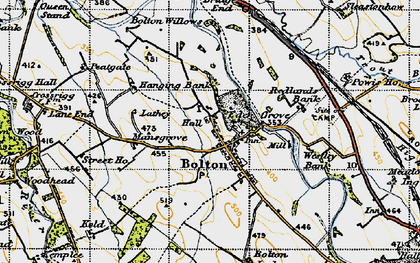 Old map of Westley Bank Cotts in 1947