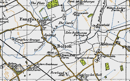 Old map of Bolton in 1947