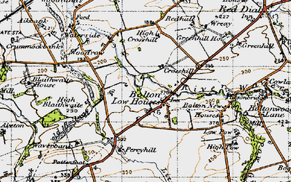 Old map of Bolton Low Houses in 1947