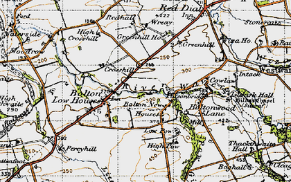 Old map of Bolton New Houses in 1947