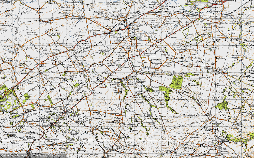 Old Map of Bolton Wood Lane, 1947 in 1947