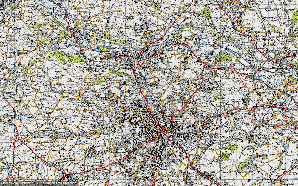Old Map of Bolton Woods, 1947 in 1947