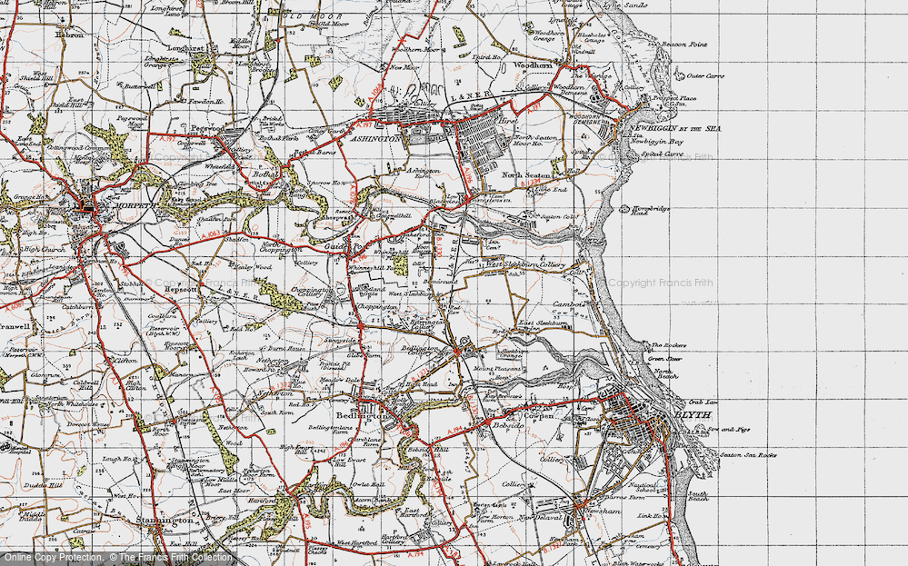 Old Map of Bomarsund, 1947 in 1947