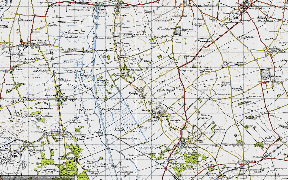 Old Map of Bonby, 1947 in 1947