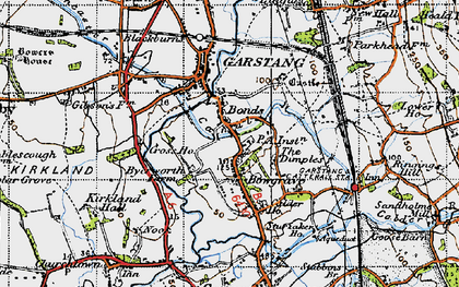 Old map of Ringing Hill in 1947