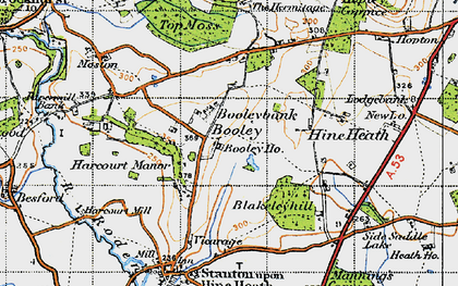 Old map of Blakeleyhill in 1947