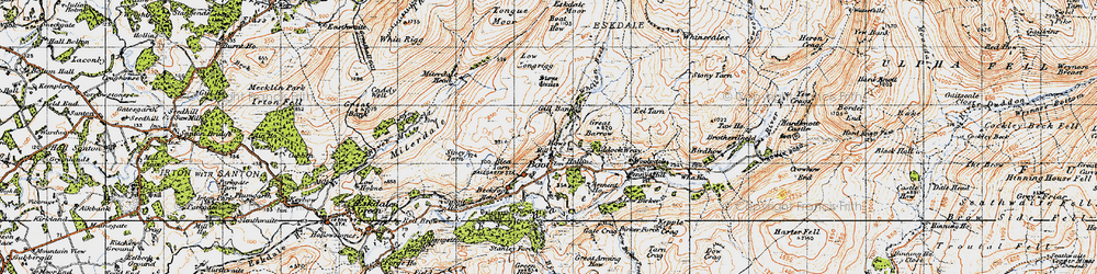 Old map of Armont Ho in 1947
