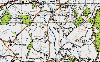 Old map of Booth in 1946