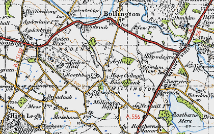 Old map of Booth Bank in 1947