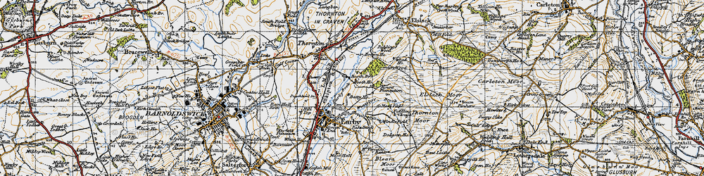 Old map of Brown Ho in 1947