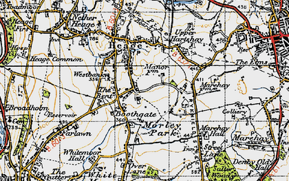 Old map of Boothgate in 1946