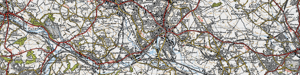 Old map of Boothroyd in 1947