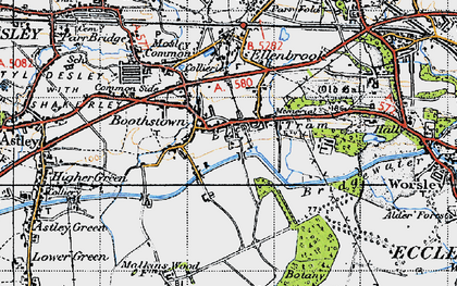 Old map of Boothstown in 1947