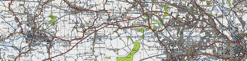 Old map of Botany Bay Wood in 1947