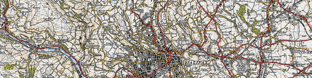 Old map of Boothtown in 1947