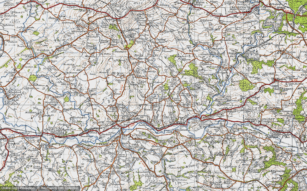 Old Map of Boraston Dale, 1947 in 1947
