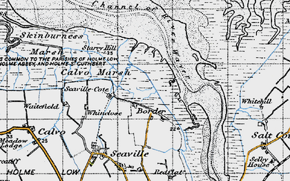 Old map of Calvo Marsh in 1947