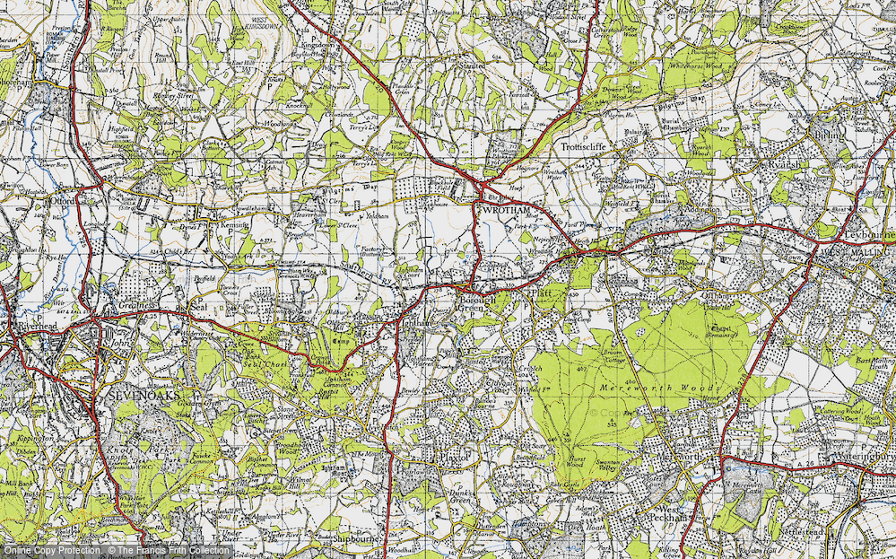 Old Map of Borough Green, 1946 in 1946