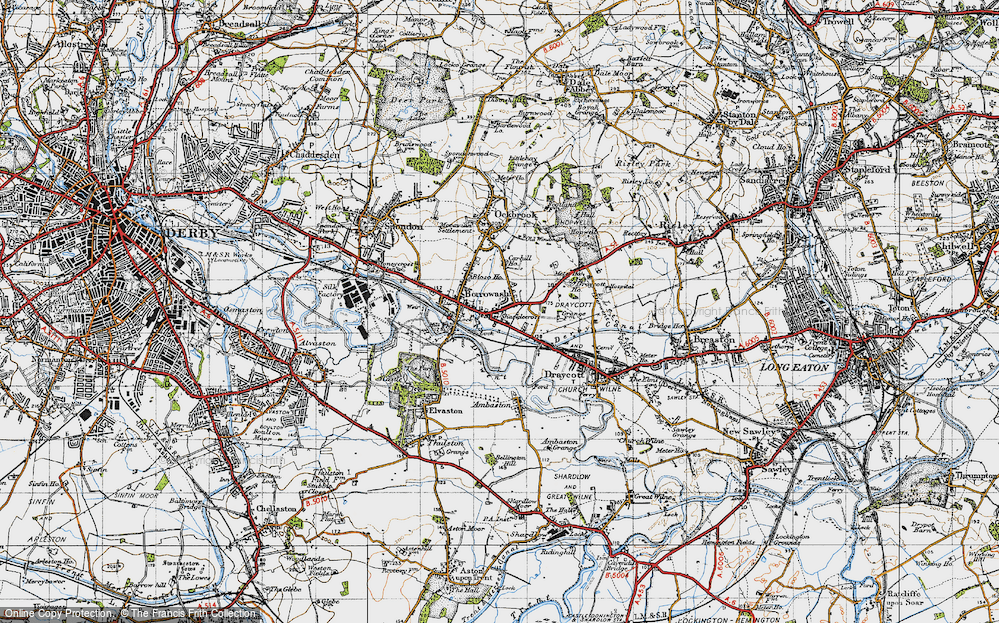 Old Map of Borrowash, 1946 in 1946